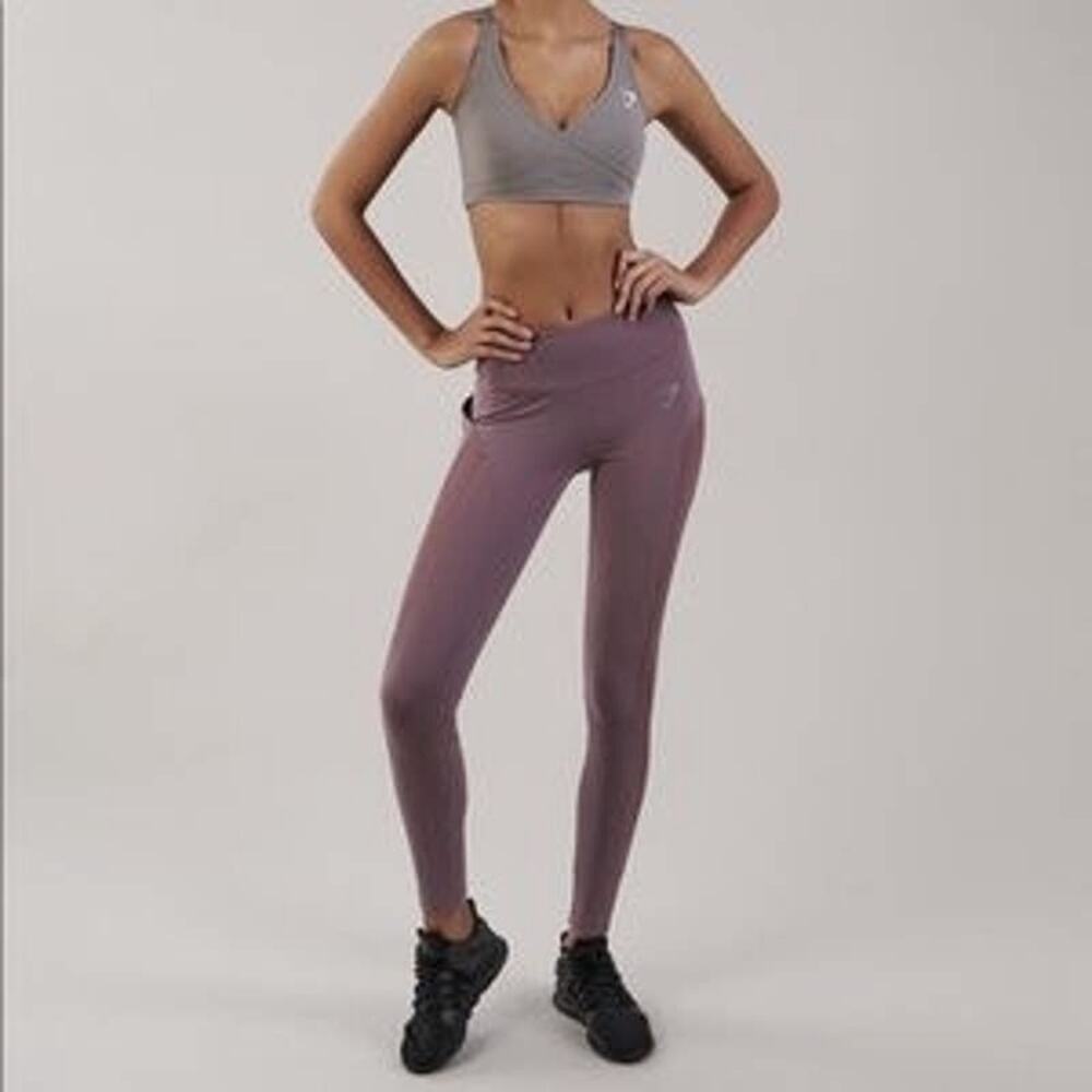 Gymshark Aspire Leggings with Pockets Purple Medium